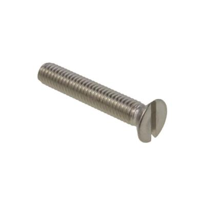 Qty 100 Countersunk Slot M3 (3mm) x 16mm Stainless A2-70 G304 Machine ...