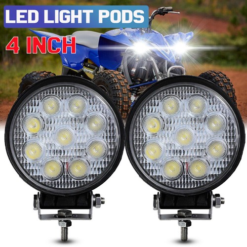 Round 4 inch Front Bumper LED Work Light Pods for Yamaha Banshee Headlight Combo eBay