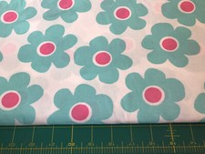 Large Blue Flowers Robert Kaufman 100 cotton fabric sold by the yard 479