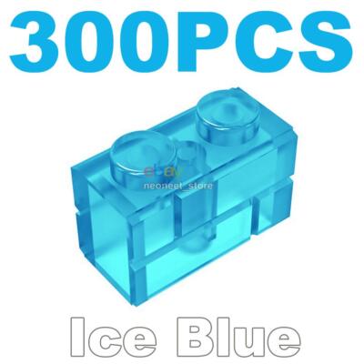 MOC Ice Blue Castle Building Blocks 1x2 Masonry Bricks Wall 98283 Bulk 300/Order