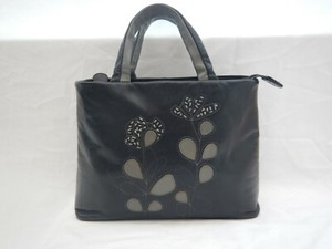 radley black leather tote bag