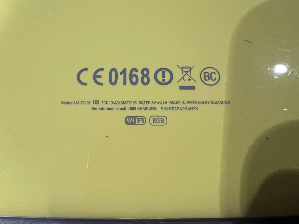 Lote defectuoso - Samsung Galaxy Tab 3 SM-T2105 amarillo + T217S Foto 4 de 4