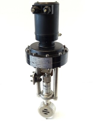 Schubert Salzer Typ 8021 Gleitschieber-Regelventil mit Stellungsregler DN32 PN40