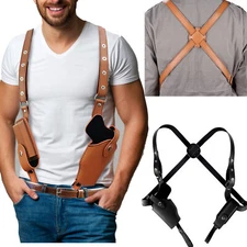 Leather Shoulder Holster General Vertical Gun Holster for Pistol M1911 Glock19