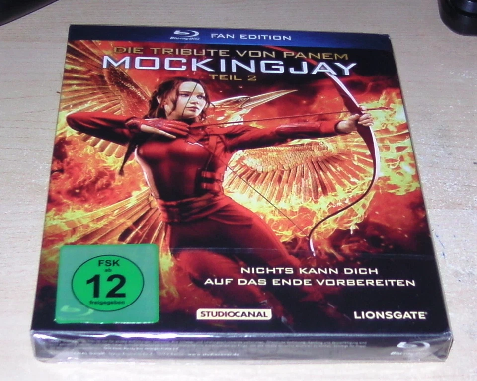 DIE TRIBUTE VON PANEM MOCKINGJAY TEIL 2 DIGIPAK / SCHUBER /BOOKLET BLU RAY NEU - Bild 3 von 4
