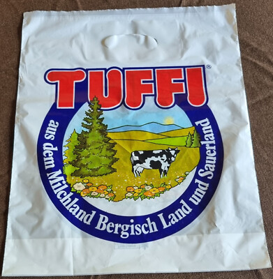 Plastic bag TUFFI milk bag Bergisch Land Sauerland RARE K001-136