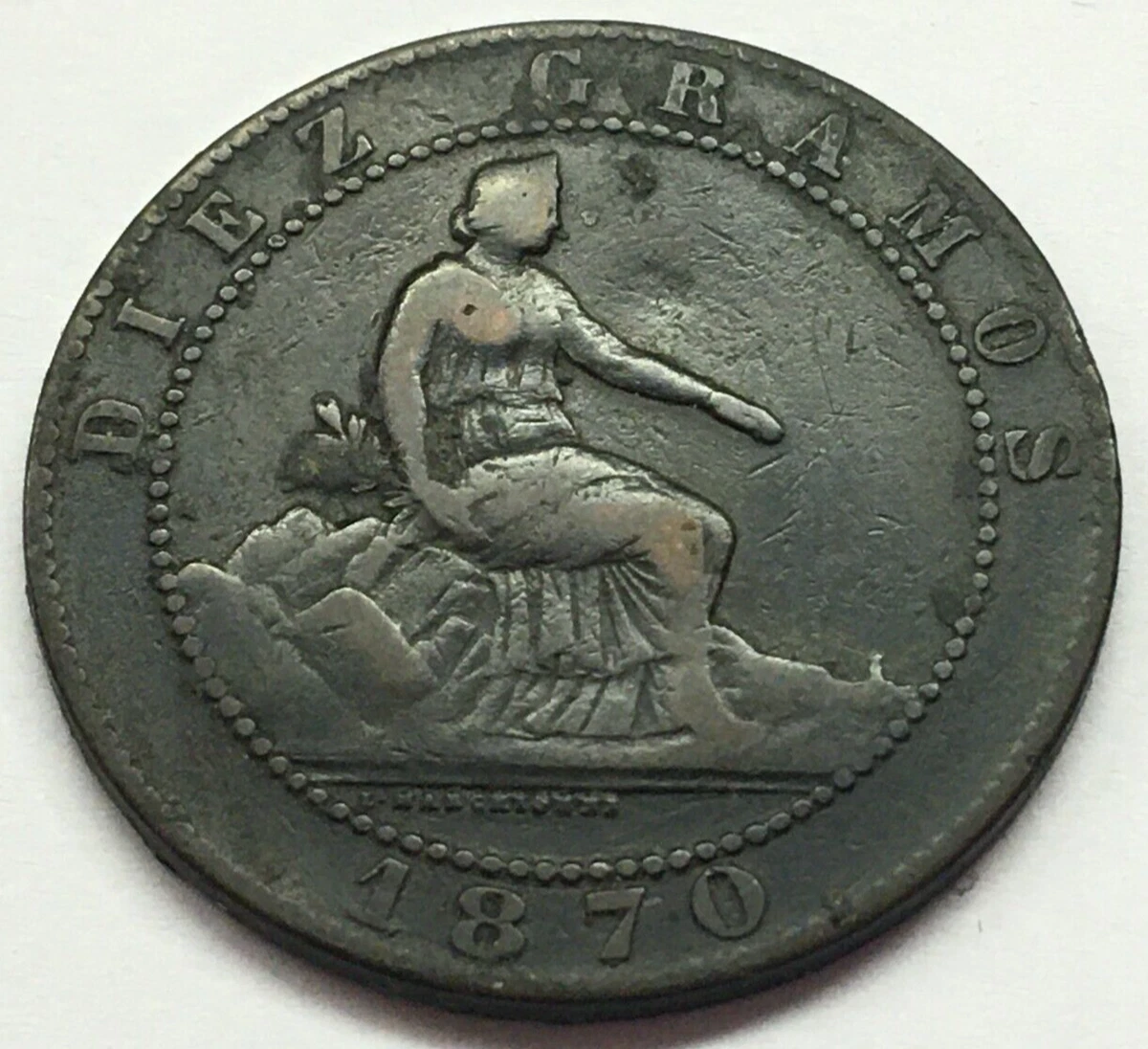 Copper 1870 Year Spanish Coins for sale | eBay