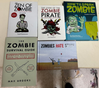 Lot 5 Books ZEN OF ZOMBIE PIRATE The Code Of Zombie Pirate How to Speak SURVIVAL