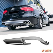 S4 Style Twin Exhaust outlet Diffuser for AUDI A4 B8 09-11 Standard Bumper bar