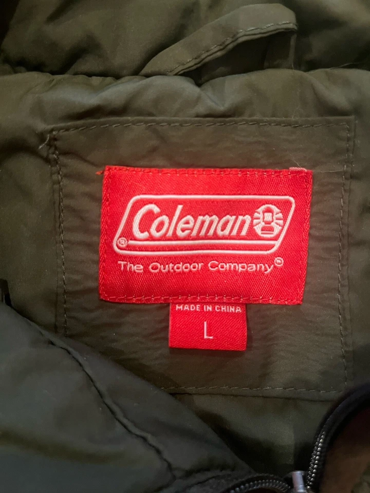 Coleman Chaleco Puffer Verde Y Marrón Talla L Foto 2 de 2