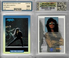 1991 Brockum Rockcards Joey Belladonna #139 Graded FCGS 10 GEM MINT!!!