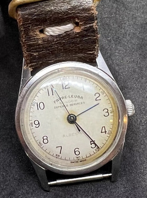 Vintage FAVRE LEUBA Sandow DEFENCE SERVICES ALRESIST Men's
