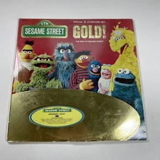 The Sesame Street GOLD! Special 2 LP Record Set 1977 Original Cast, CTW79001