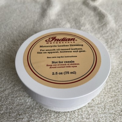 GENUINE INDIAN  Motorcycle LEATHER DRESSING 2.5 oz - Open Container