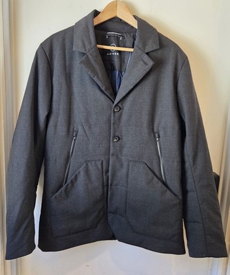 Aether Transit Blazer Mens Sz L Gray Wool Blend Insulated Tech Jacket RN125649