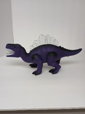 Steam Life Walking Dinosaur Toy Purple Walks, Roars Lights Up Tested