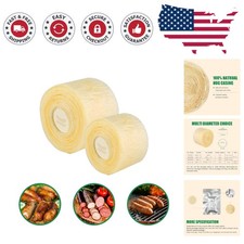 Edible Drying Hog Sausage Casing - 32mm, 8m for All Your Homemade Sausage Needs