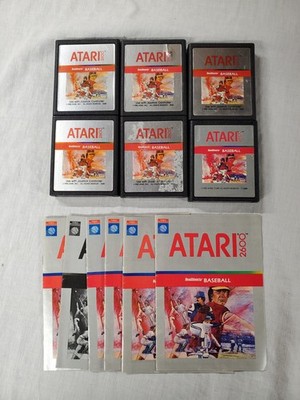 Real Sports Baseball Atari 2600 (Atari 2600, 1988) Cart And Manual Tested 