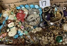 Vintage & Modern Some Signed Costume Jewelry Lot Full Small Priority Box # 17