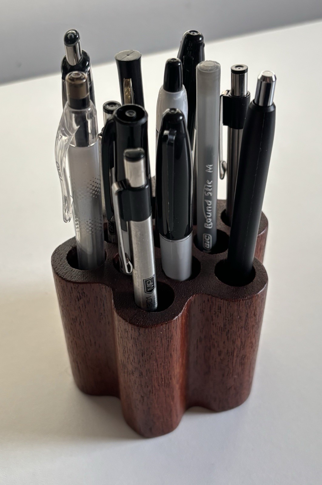 MCM Bonniers TEAK Sculptural Pen Holder  Quistgaard Style