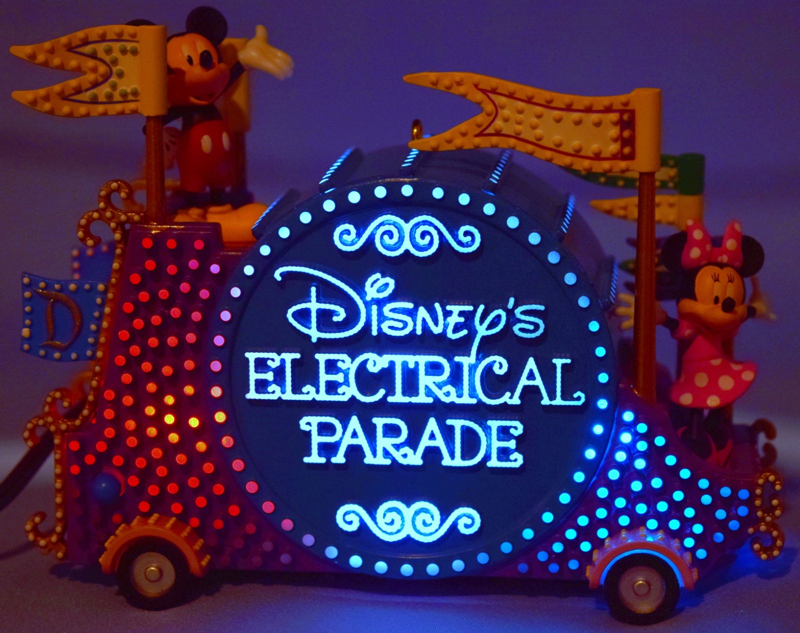 Hallmark 2023 Disney Electrical Parade Mickey Minnie Mouse Keepsake Light Sound