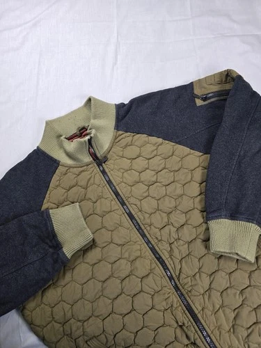 Carbon2Cobalt Jacket Mens Large Quilted Full Zip Bomber Casual Pockets - product listing photo