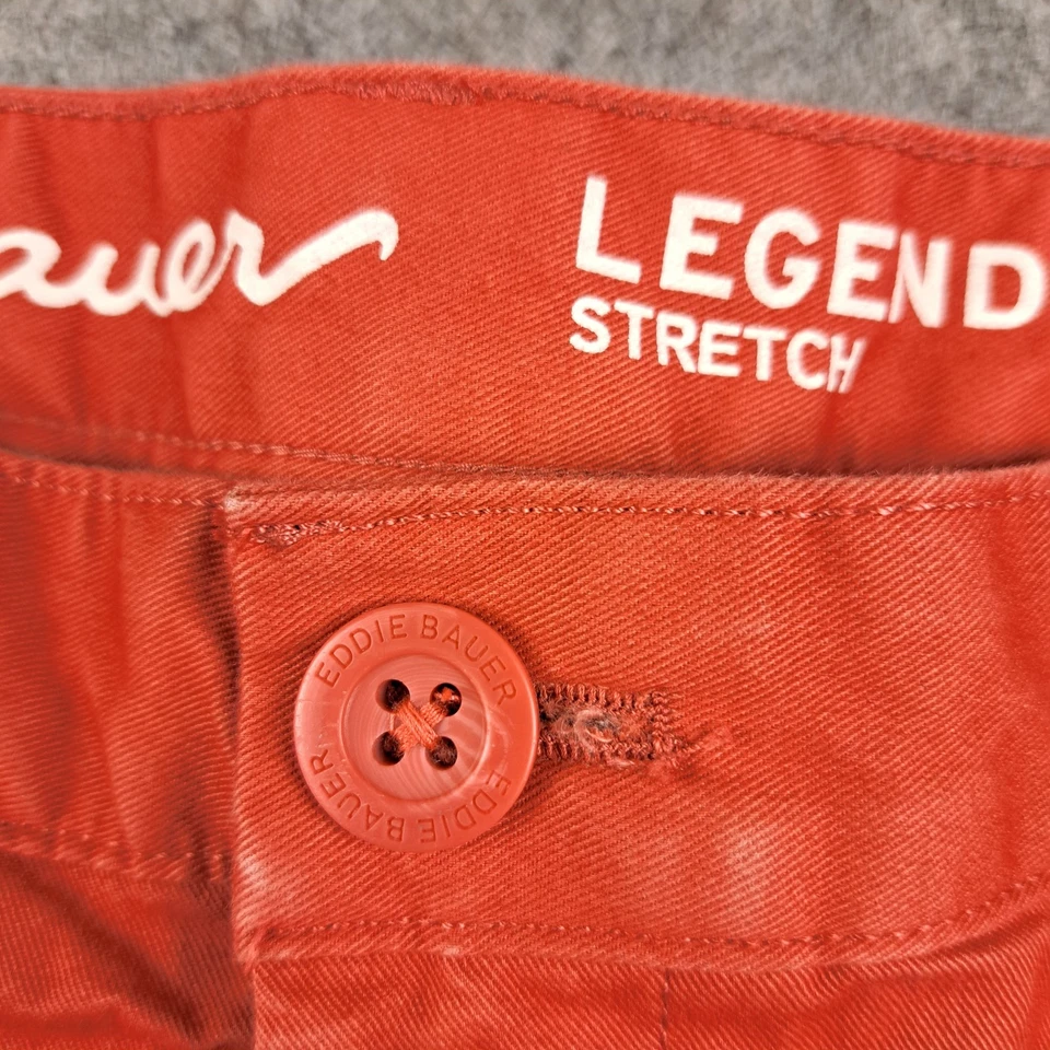 Шорты женские Eddie Bauer 6 оранжевые бойфренд средняя посадка эластичные повседневные летние 5 дюймов - Изображение 3 из 4