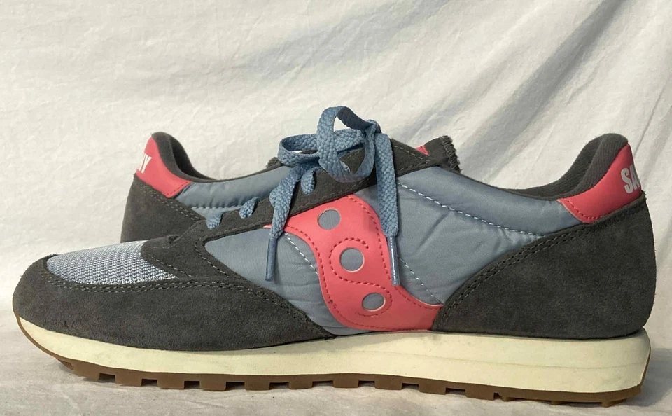 Saucony Jazz Original Vintage Men's Size 10.5 Light Blue & Pink Running Shoes - Image 4 of 4