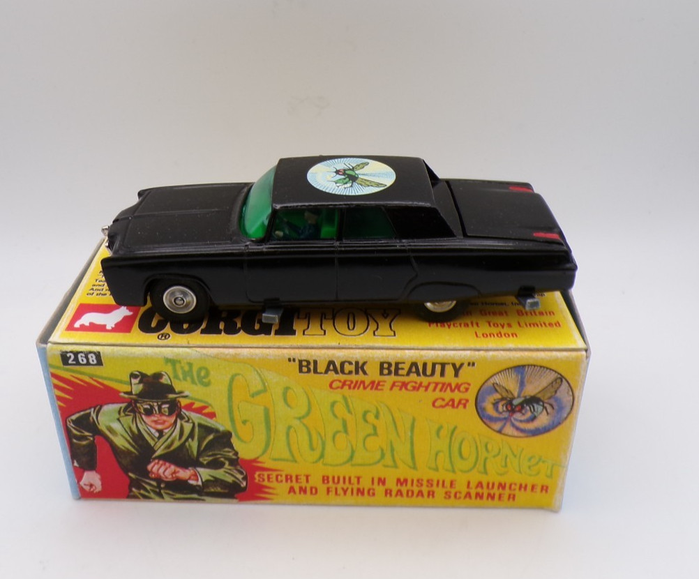 CORGI 268 GREEN HORNET BLACK グリーンホーネット CORGI 268 GREEN HORNET CAR, THE BLACK BEAUTY EXCELLENT