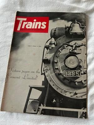 Trains Magazine July 1964 Crescent Limited Steam Locomotive Railroad Kalmbach