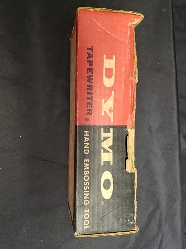 Tested Vintage DYMO Model M-22 TAPEWRITER Label Maker Metal Chrome W Box & Tape - Picture 16 of 18