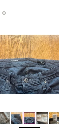AG Adriano Goldschmied The Everett Slim Straight Mens Gray Jeans Size 31 X 31 - Picture 5 of 12