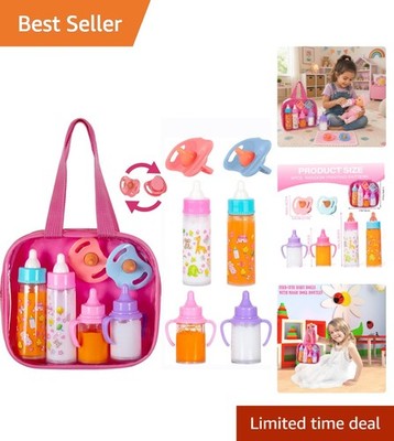 6 Piece Baby Doll Feeding Play Set for Little Girls Perfect Gift