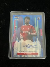 Milos Kerkez 2025-26 Topps Finest Premier League Auto Blue Refractor /99