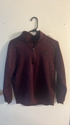 Under Armour ColdGear Men's Maroon 1/4 Zip Pullover Loose Fit