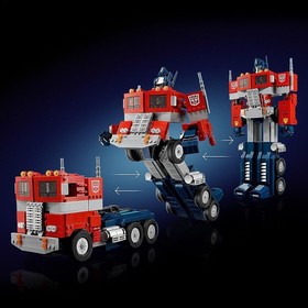 LEGO Icons Optimus Prime 10302 Transformers 2-in-1 Robot Truck Building Kit