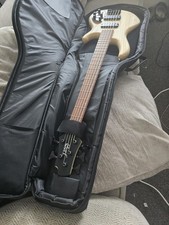 Cort Action DLX V AS Electric Bass Guitar in Open Pore Natural with Ordo Gigbag