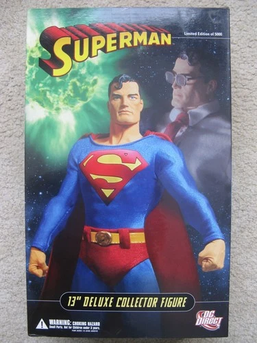 DC Direct Superman/Clark Kent 13” Deluxe Collector LE Figure + VINTAGE LOT SET 7