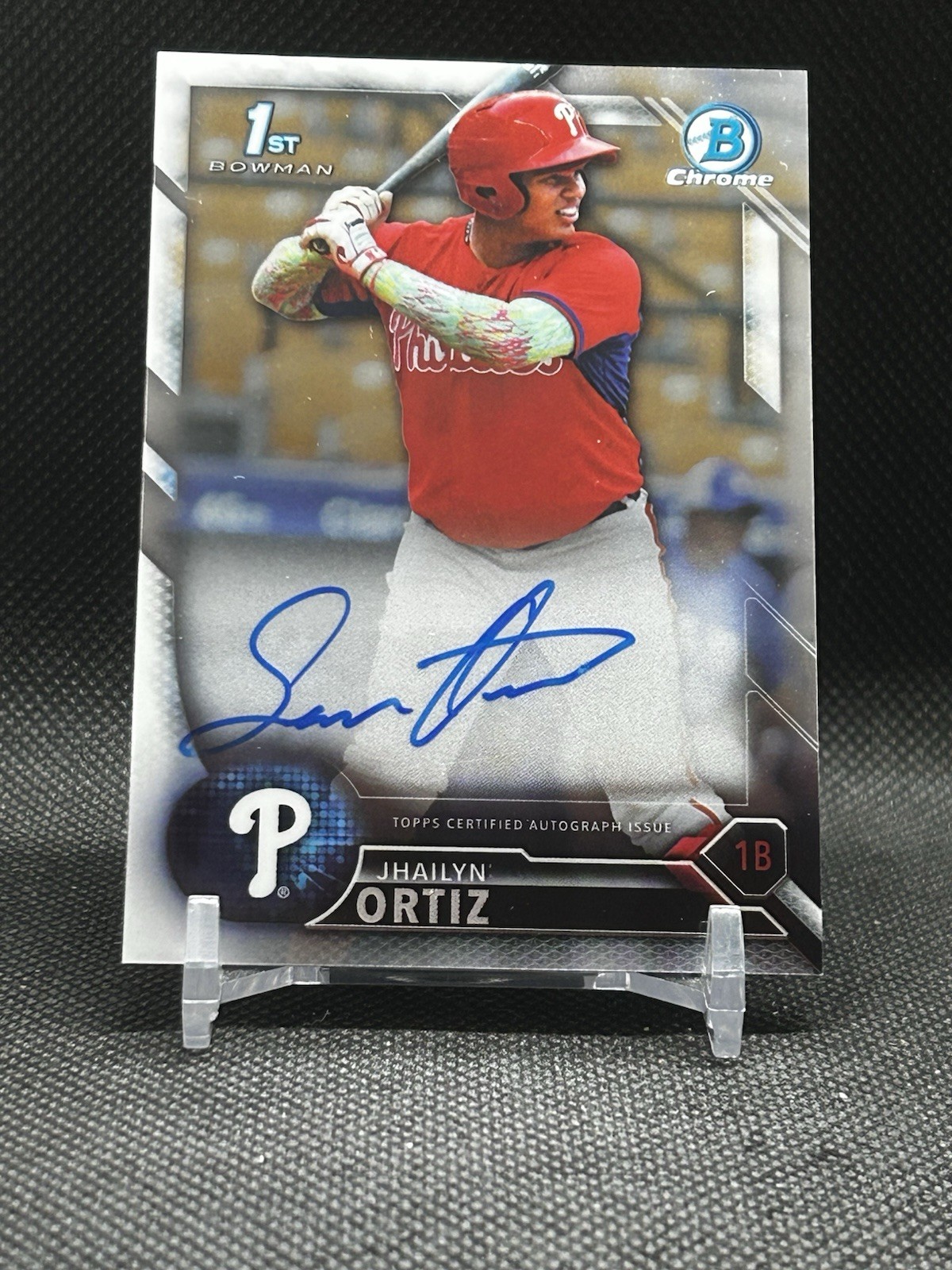 2016 Bowman Chrome JHAILYN ORTIZ AUTOGRAPH/AUTO PHILLIES 🔥⚾️🔥