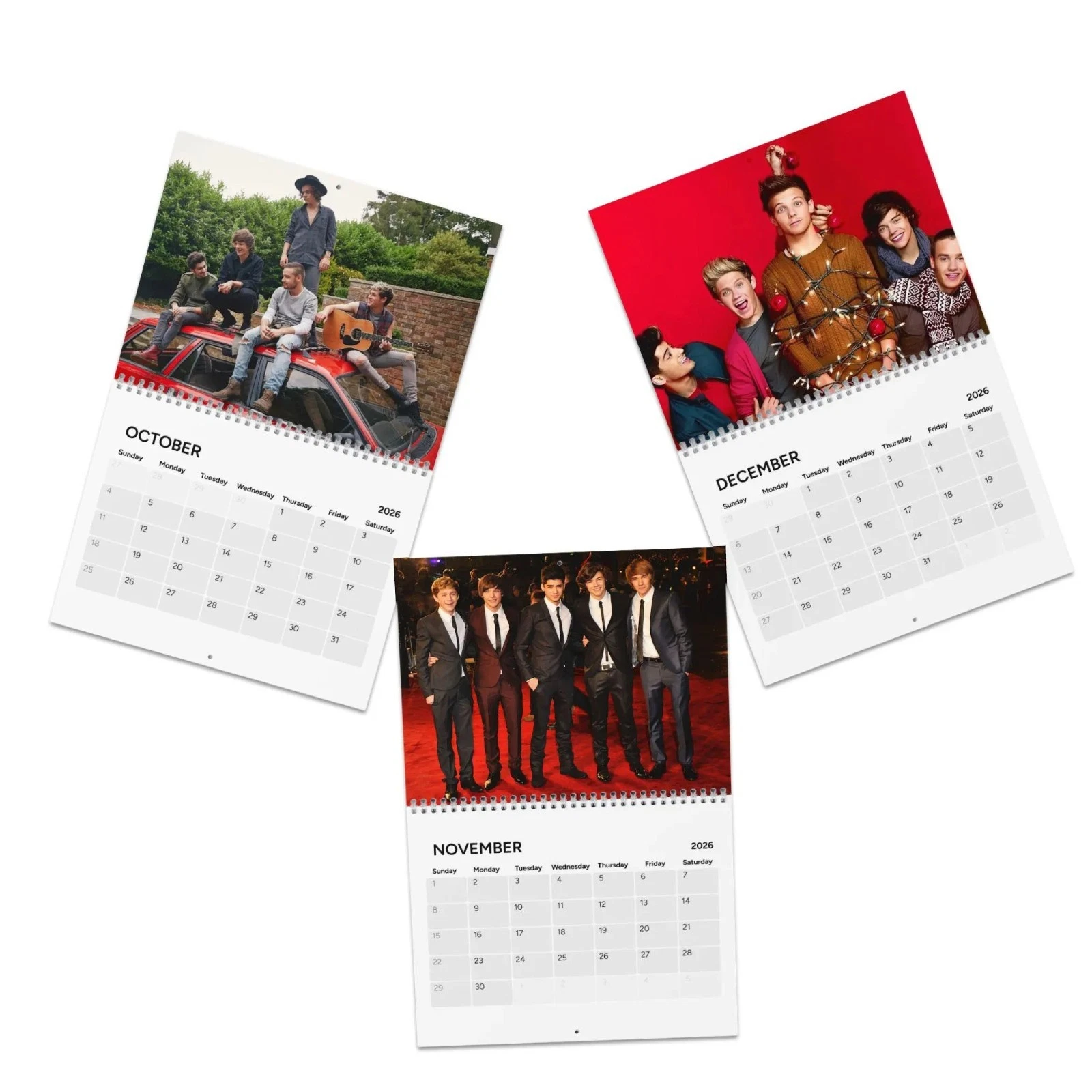 One Direction 2026 Calendar, 1D Wall Planner, Fan Gift for Directioners