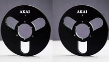 One Pair 10.5'' black AKAI Tape reel High Quality Aluminum Take Up Reel