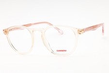 Carrera CARRERA 287 0HAM 00 Transparent Peach Pink 49mm Eyeglasses New Authentic