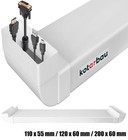 KOTARBAU® Kabelkanal Unterputz für TV Kunststoff unsichtbare...