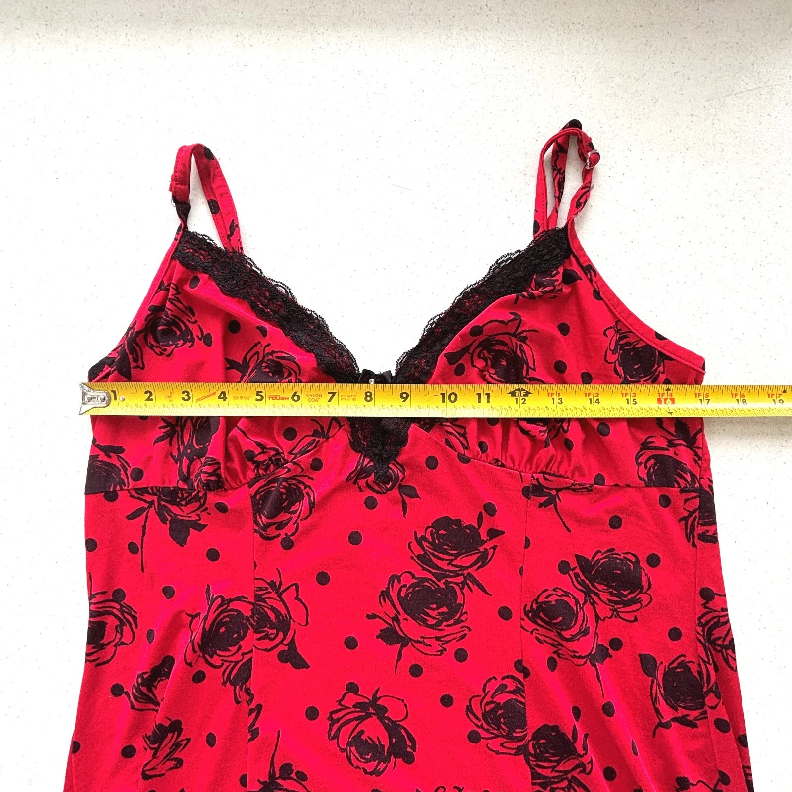 Y2K Babydoll Vestito Donna Slip Tg L Floreale Bloomcore Cottage Romantico San Valentino