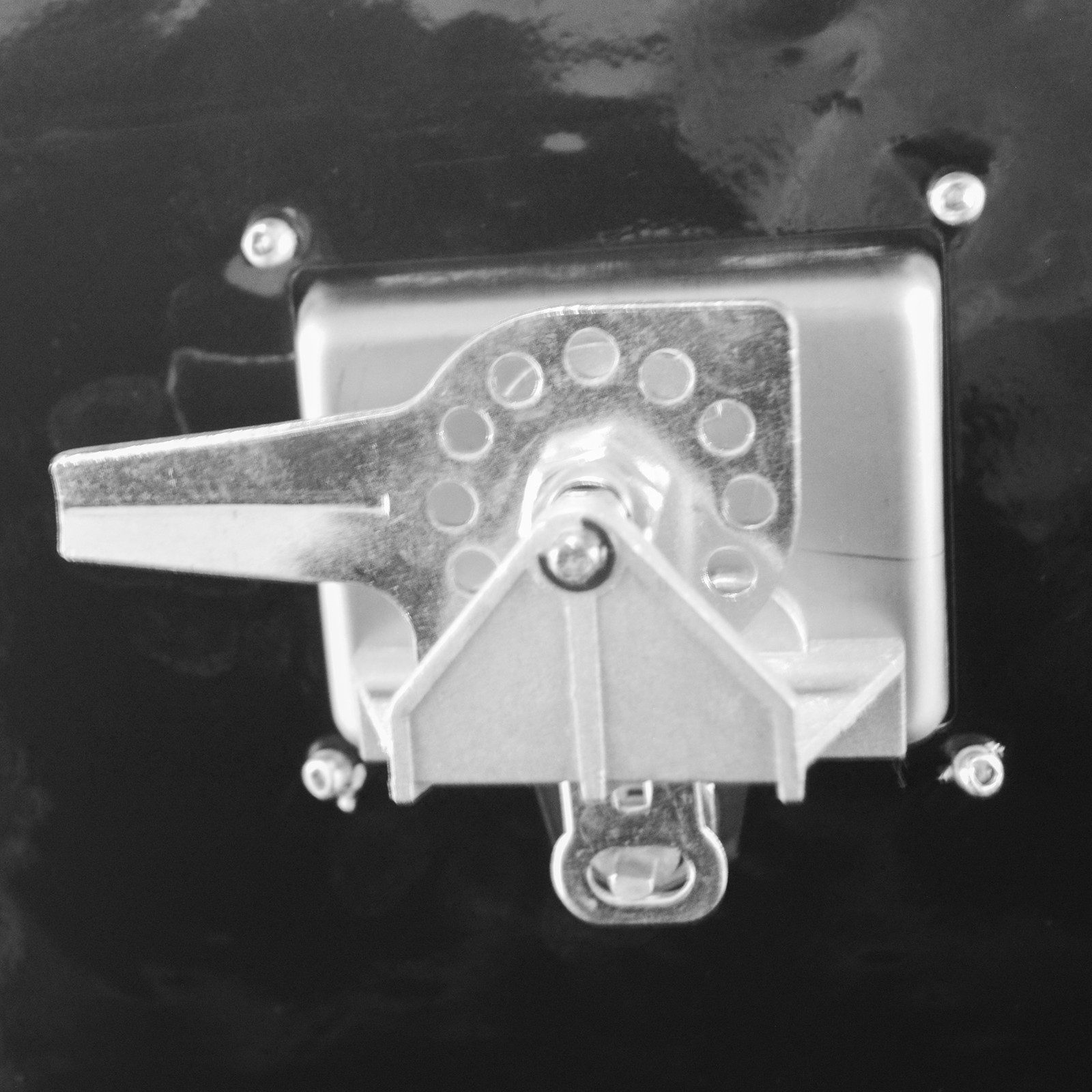 24"x19"x15" Black Aluminium Generator Toolbox Box For Outside/RV/Truck/Trailer