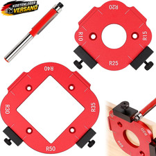 Fr&auml;ser Oberfr&auml;se 8 Radien Schablone Aluminium-Set f&uuml;r Holzarbeiten, 2 St&uuml;ck