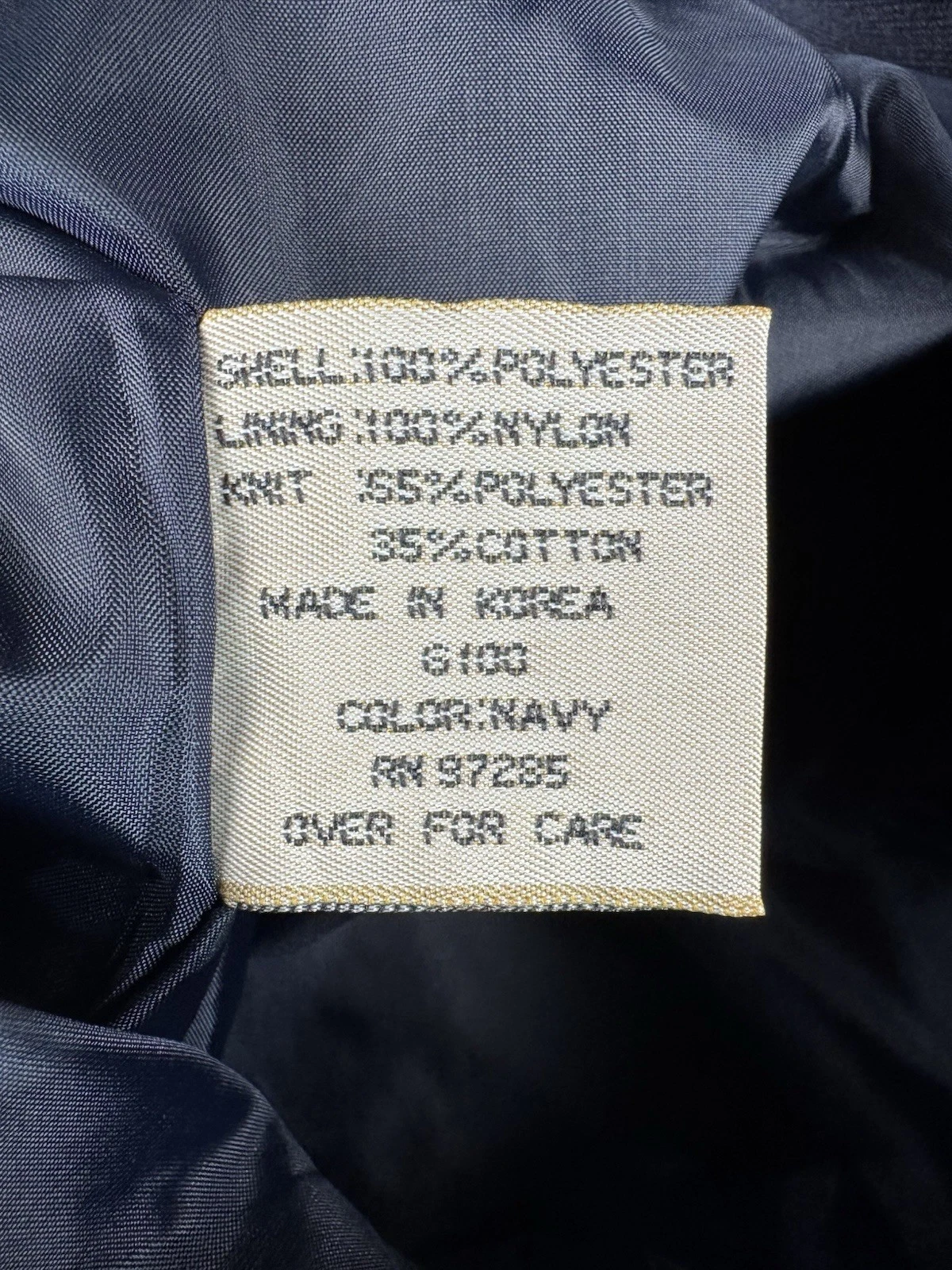 NWT Vintage The Wall Street Journal Vest Mens Large Navy Eversole Windbreaker - product detail image 7