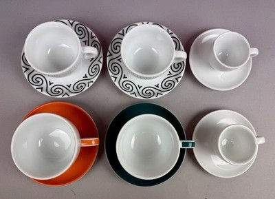 Ancap Verona: Espresso Cappuccino & Latte Cups and Saucers Set Made in Italy