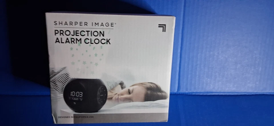 The Sharper Image Projection Alarm Clock Read Description NIB - Image 2 of 4