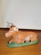 Boeuf Couché, 10,5x4x5,8 Cm Jp Marinacci , Gréoux , Santon Provençal , Crèche